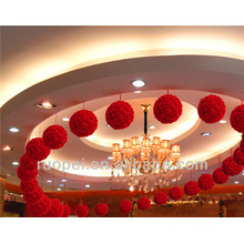 Soft and high quality artificial silk flower ball for party decoration